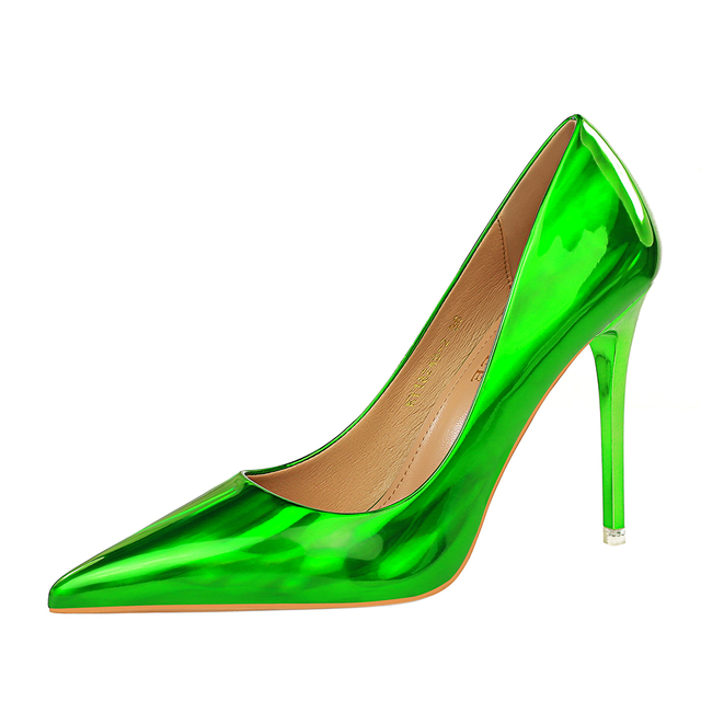 Shop 1829-2 Ultra High Glossy Patent Leather Heels – Perfect for Nightclubs!