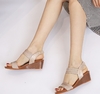 New Women's Summer Wedge Sandals - One-Strap Roman Shoes in Plus Sizes