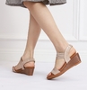 New Women's Summer Wedge Sandals - One-Strap Roman Shoes in Plus Sizes