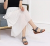 New Women's Summer Wedge Sandals - One-Strap Roman Shoes in Plus Sizes