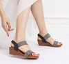 New Women's Summer Wedge Sandals - One-Strap Roman Shoes in Plus Sizes