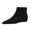 Minimalist Versatile Women’s Hidden Wedge Ankle Boots - Suede Short Booties with Square Toe for a Slimming Effect