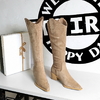 Chunky Heel Pointed Toe Suede Dress Boots for Winter-009-32