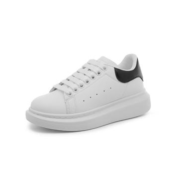 Popular Luchen McQneeu White Sneakers | Couples Height-Increasing Genuine Leather Fashion Casual Shoes