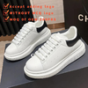 Popular Luchen McQneeu White Sneakers | Couples Height-Increasing Genuine Leather Fashion Casual Shoes