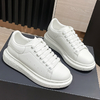 Popular Luchen McQneeu White Sneakers | Couples Height-Increasing Genuine Leather Fashion Casual Shoes