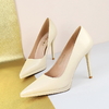 Vintage European Style Stiletto High Heels with Waterproof Platform - Sexy Pointed Toe Nightclub Shoes for Women