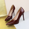 Vintage European Style Stiletto High Heels with Waterproof Platform - Sexy Pointed Toe Nightclub Shoes for Women