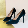 European Style Ultra High Heels with Waterproof Platform - Thick Soled Pointed Toe Women's Shoes for Banquets