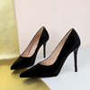 European Style Ultra High Heels with Waterproof Platform - Thick Soled Pointed Toe Women's Shoes for Banquets