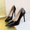 Vintage Style Waterproof Platform High Heels for Women - Elegant Stiletto Pointed Toe Party Shoes