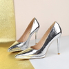 Vintage Style Waterproof Platform High Heels for Women - Elegant Stiletto Pointed Toe Party Shoes