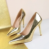 Vintage Style Waterproof Platform High Heels for Women - Elegant Stiletto Pointed Toe Party Shoes