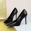 Fashionable European Style Women’s Stiletto Heels with Platform - Ultra High Heel Pointed Toe Pumps for Parties