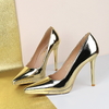 Elegant European Style High Heels for Women - Ultra High Stiletto Pumps with Platform and Pointed Toe